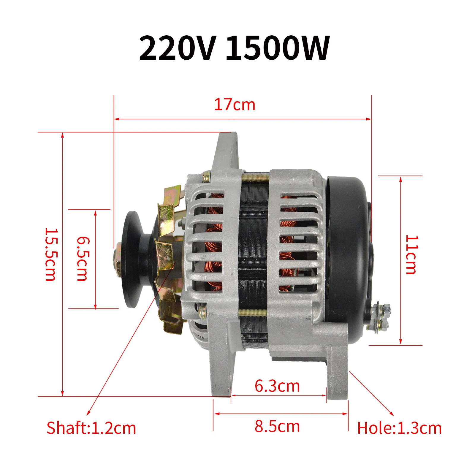 220V 1500W High-Power Generator Permanent Magnet Brushless Constant Voltage Household Pure Copper Wire Core Small Power