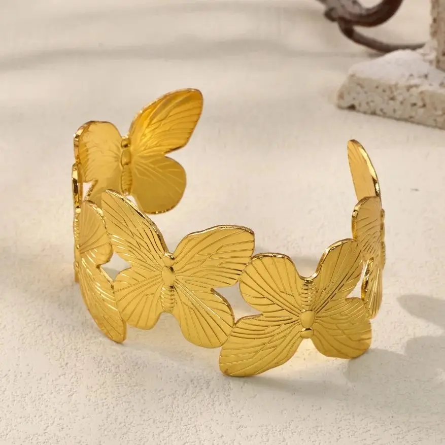 Stainless Steel Butterfly Bracelet For Women