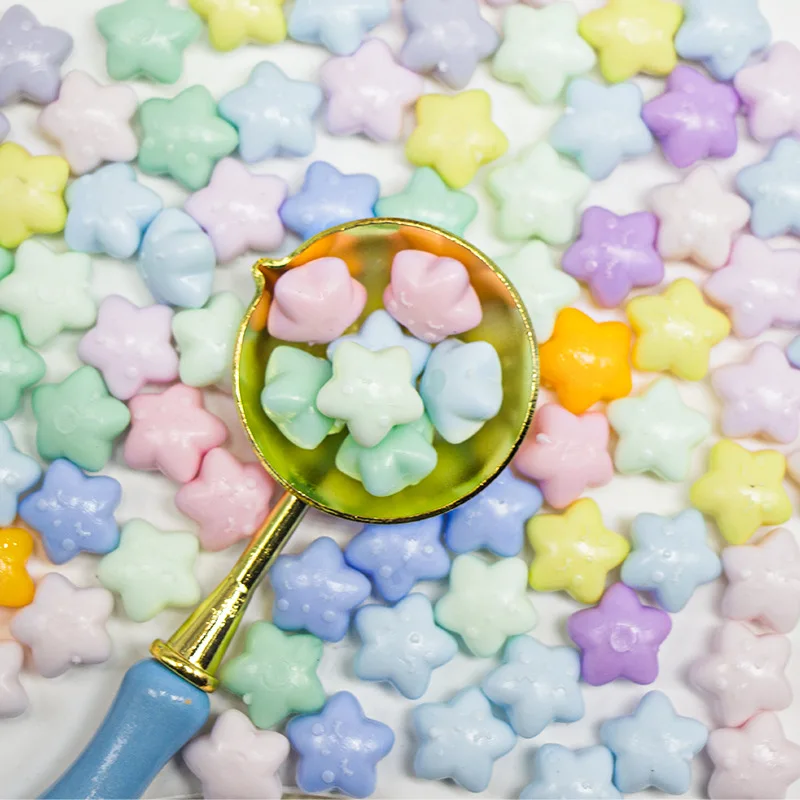 Cute Star Enamel Wax Grains for DIY Greeting Card Party Invitation
