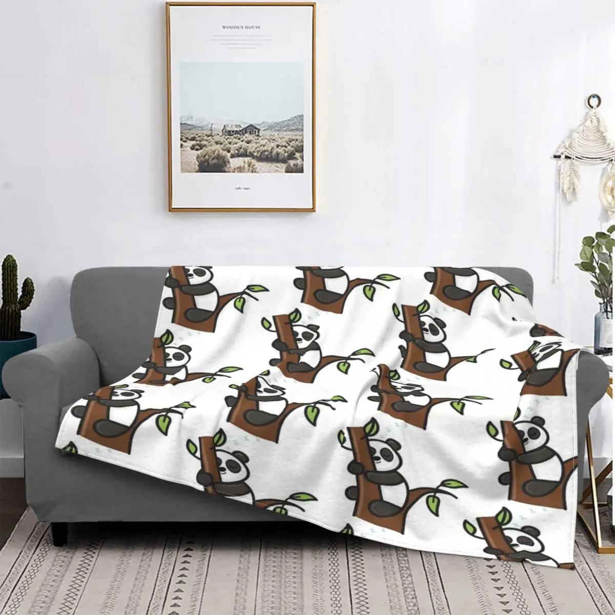 

Manta для сна панды, edredones a quadros, manta de playa, colcha de muselina, 220x240