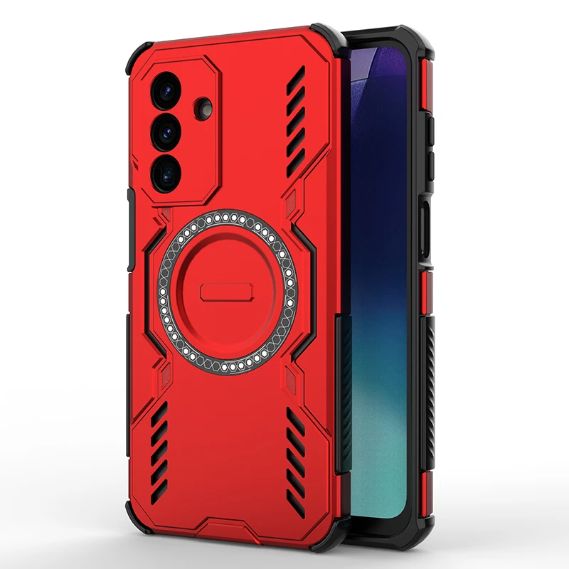 Shockproof Armor Protection Phone Case with Car Magnetic Holder