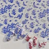 Retro Embroidered Dragon Red Pink Blue White Porcelain Chinese 3D Embossed Relief Self Adhesive Nail Art Stickers Manicure Decal 4