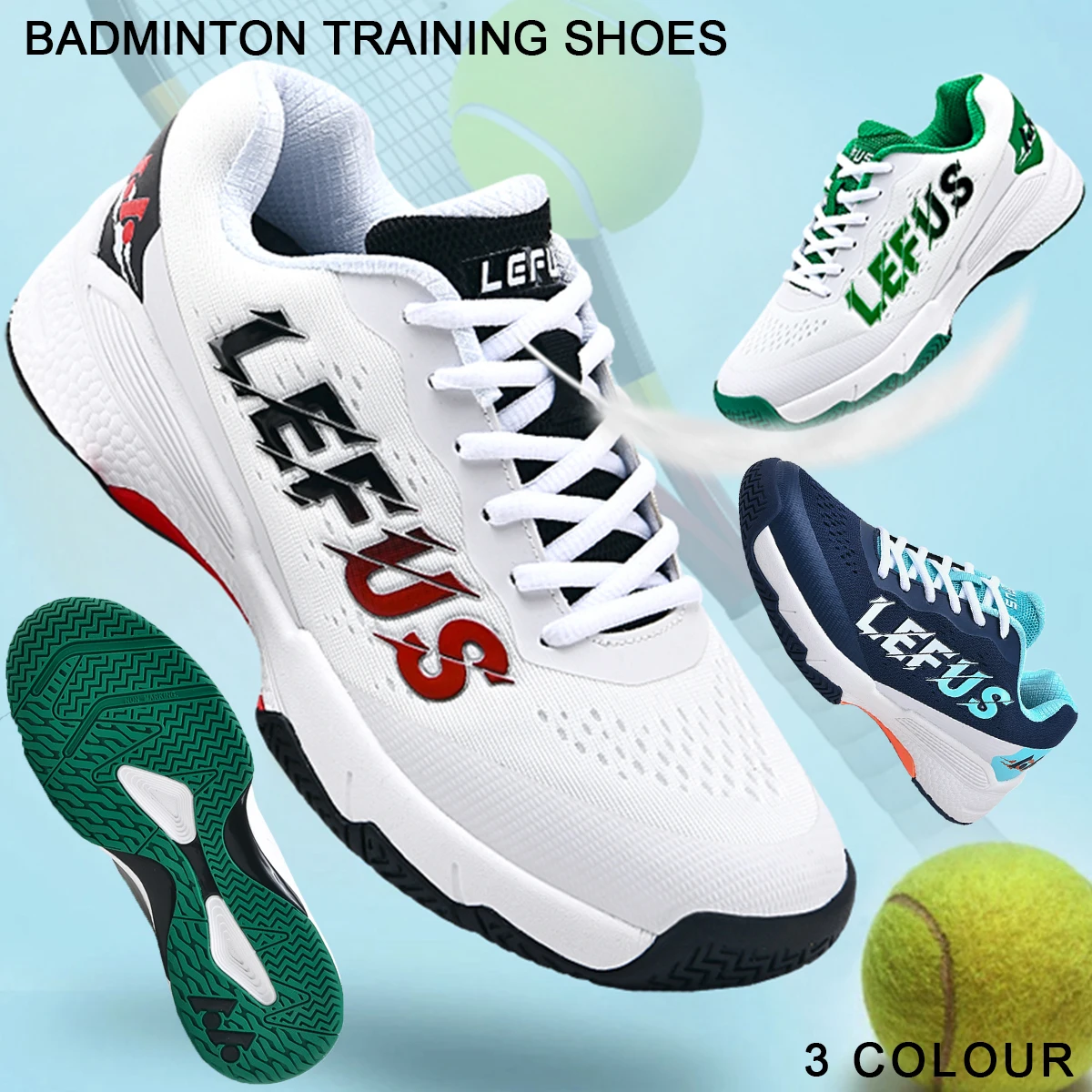 Men's and Women's Tennis Shoes Outdoor Leisure Sports Shoes Couple Professional Training