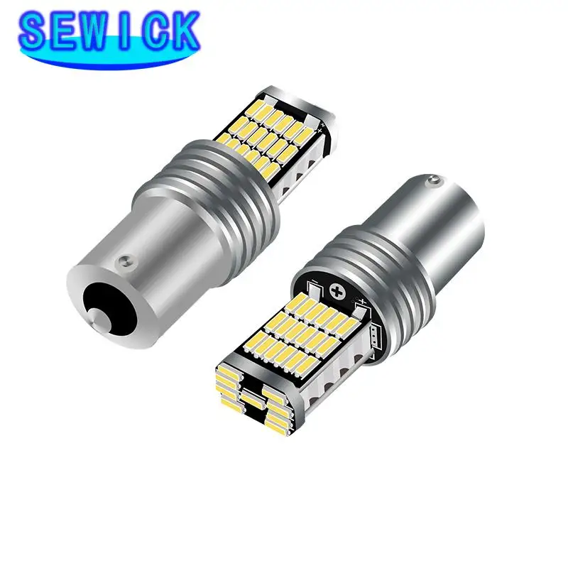50pcs �ڵ��� ���� 4014 45smd 1156 ba15s p21w 1157 bay15d py21/5w canbus led ȸ�� ��ȣ�� T20 7440 7443 �극��ũ ���� 12V