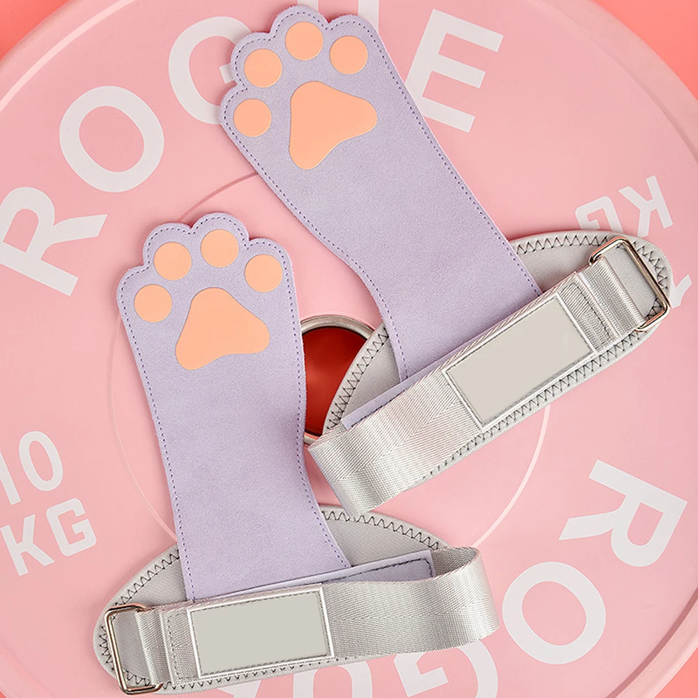 Hundepfotenform, professioneller Damen-Hard-Pull-Assistent-Gürtel, Rindsleder, Handflächenschutz, Pull-Up-Hantel, Fitness, horizontale Stangenhandschuhe – Detail 9