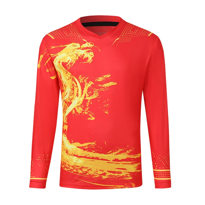 Table Tennis Adult Child Men Women Team Suits Sportswear Games Transport Autumn Winter Long Sleeved Jerseys Pants Badminton Set