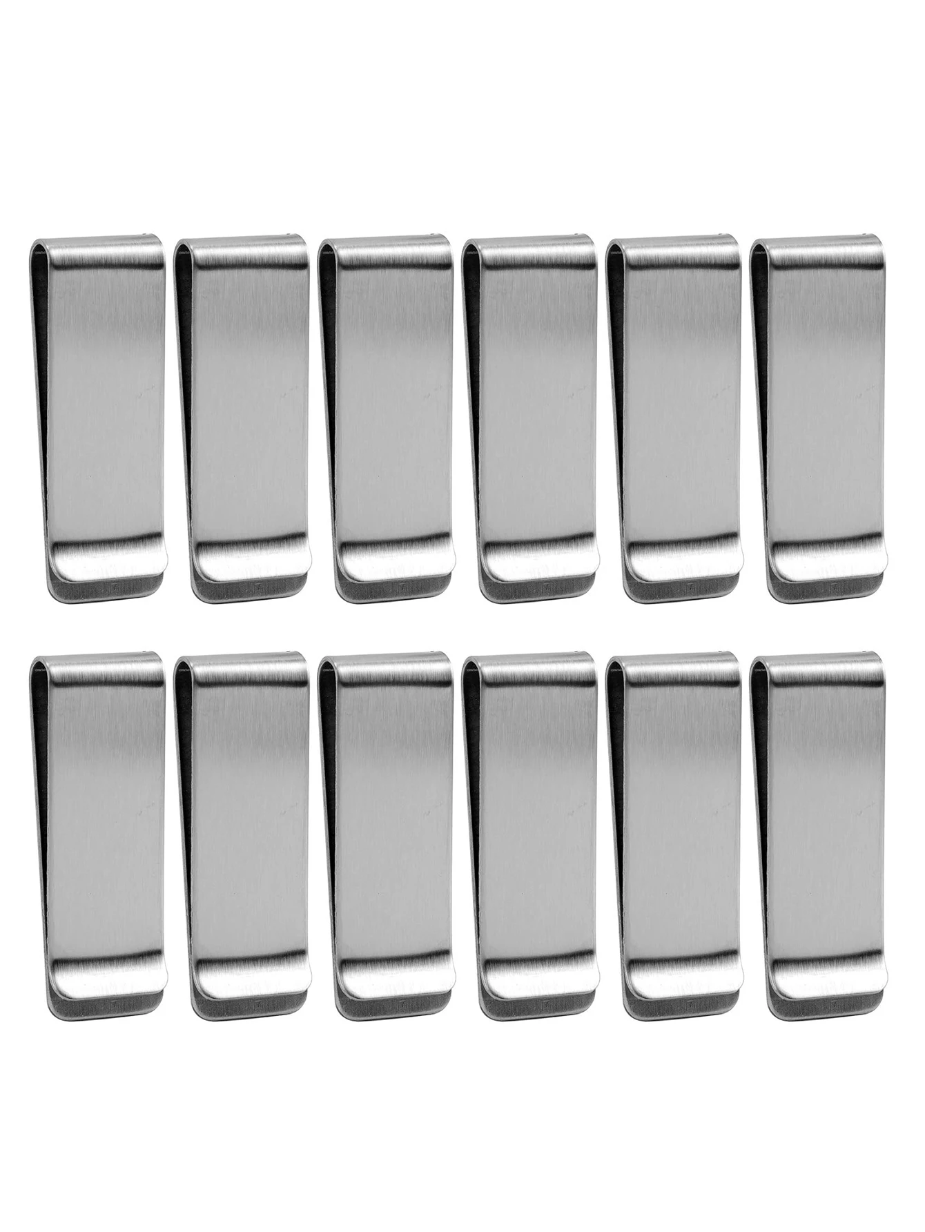Minimalist Stainless Steel Solid Color Money Clip Wallet