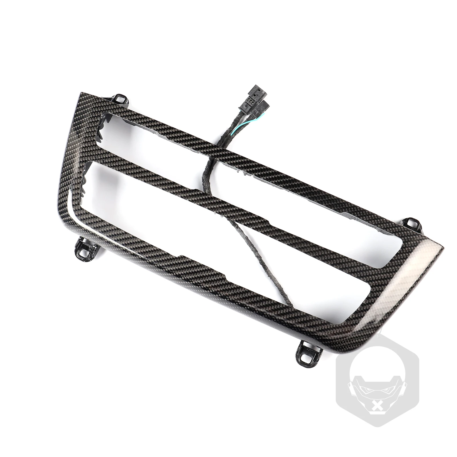 Central Control CD Panel Double-Color Atmosphere Lamp Carbon Fiber Decorative Frame For BMW 3/4 Series F30 F35 F32 F36 M3 F80