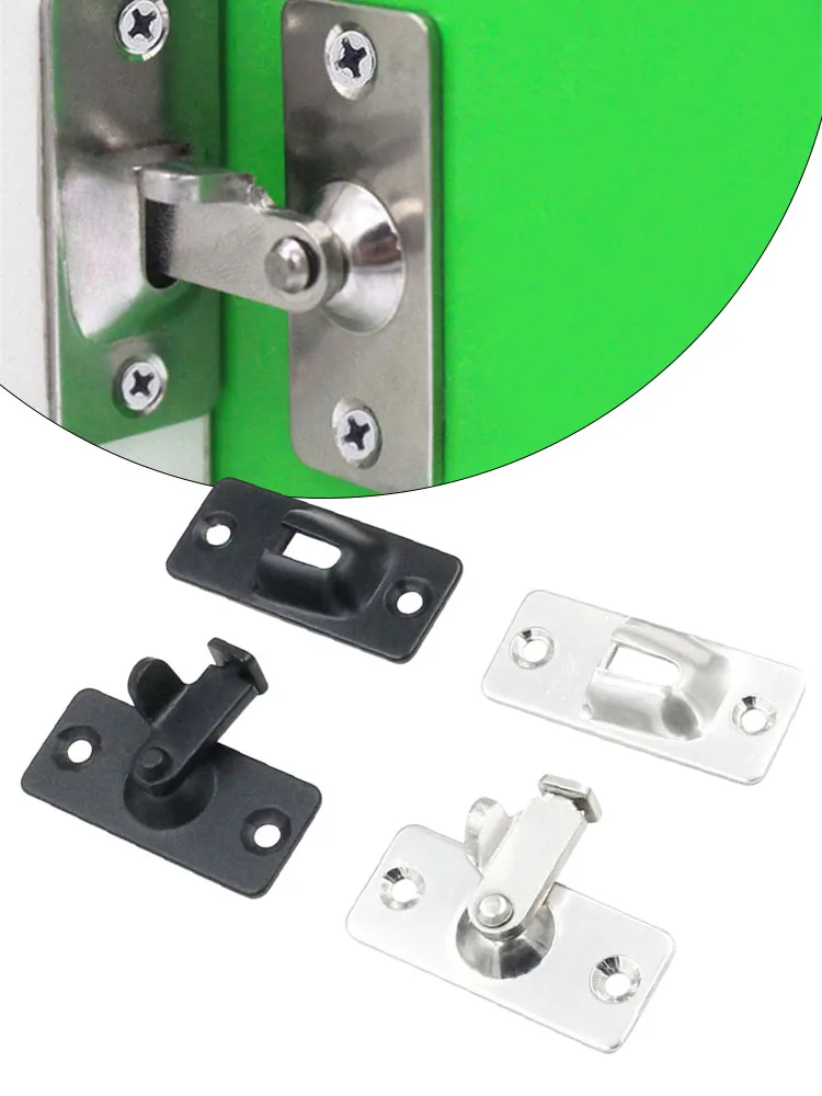 Door latch Stainless Steel Buckle Right Angle Hook Lock Bolts Toggle Latch Sliding Door 90 Degree Barn Lock