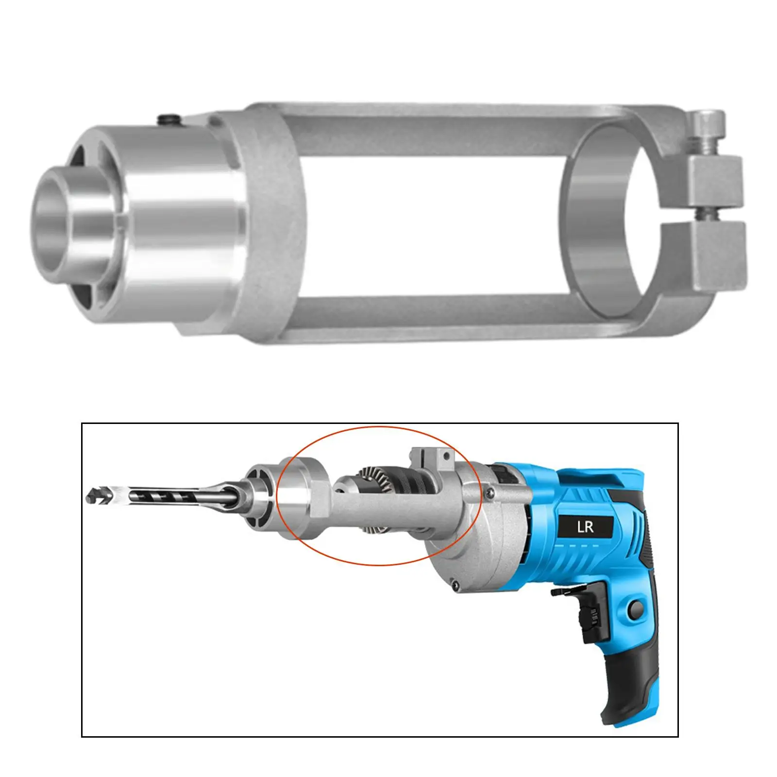 

Square Hole Drill Fixed Bracket with Screws Cast Aluminum Aluminum Attachment for Furniture Making Sturdy Simple Installation