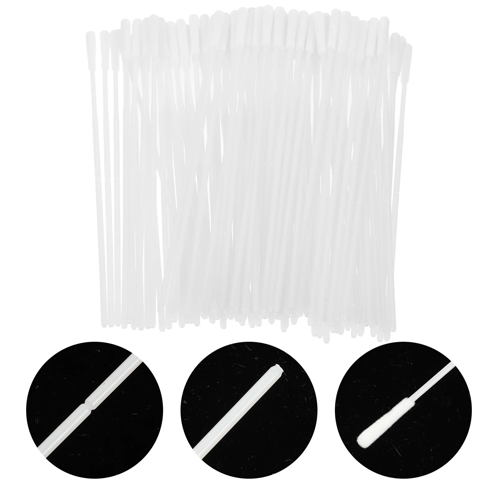 

100 Pcs Throat Swab Simple Sampling Sticks Sample Creative Collection Swabs Nylon Oropharyngeal