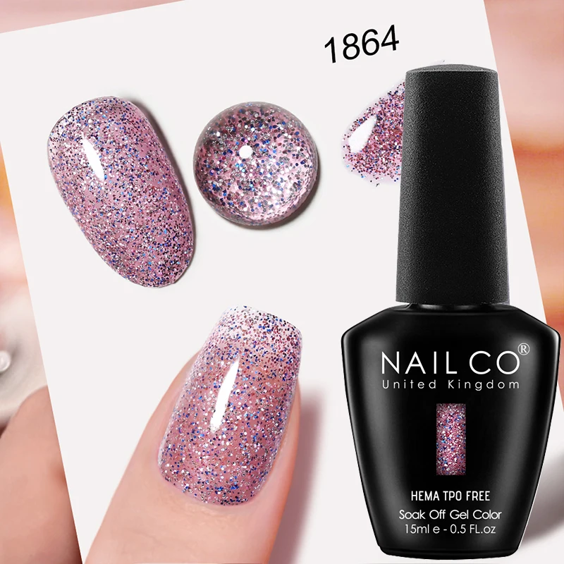 NAILCO Premium Soft Color Gel Polish - Vibrant Semi-Permanent Varnish, HEMA & TPO Free