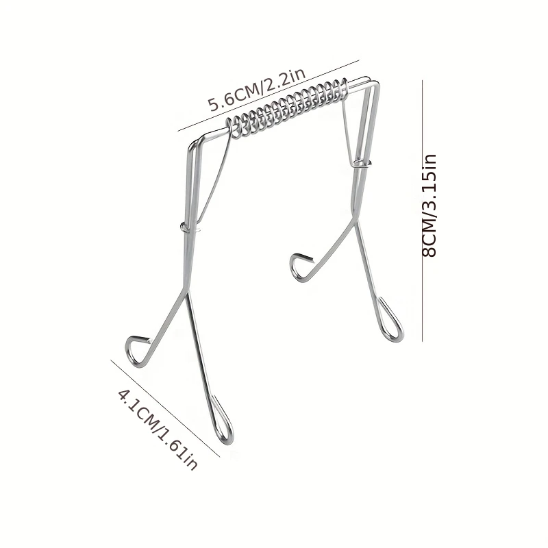 Stainless Steel Cabbage/Leafy Vegetable Clamp - Reusable Multi-Grip Cooking with Serrated-Like Edges for Frying,Steaming, Baking