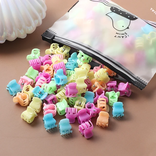 40Pcs Girls Colorful Hair Clips Flower Star Mickey Cute Small Hair Claws Kids Sweet Hairpins Cartoons Fashion Hair Accessories style-32