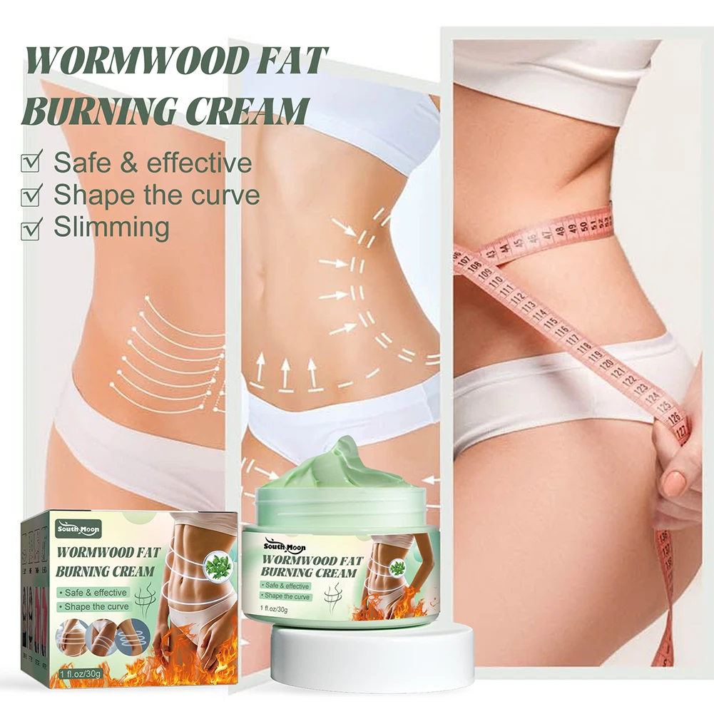 30g Shaping Cellulite Burning Cream Effective Wormwood Slimming Fat Burning Cream Natural Ingredients for Abdominal Leg Waist