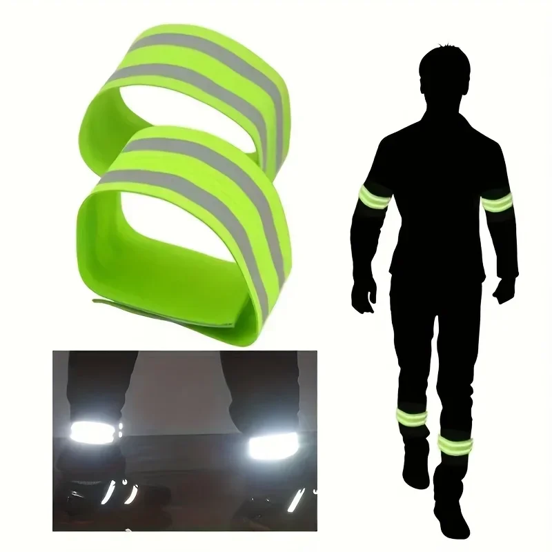 Green Reflective Straps for Night Running Cycling Safety