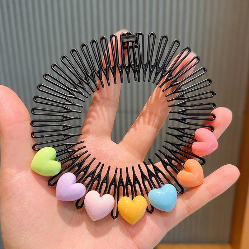 hair accessories 3pcs Children's Broken Hair Organiser Lara Hair Comb Plug Comb Clip Little Girl Bangs Clip Top Headwear