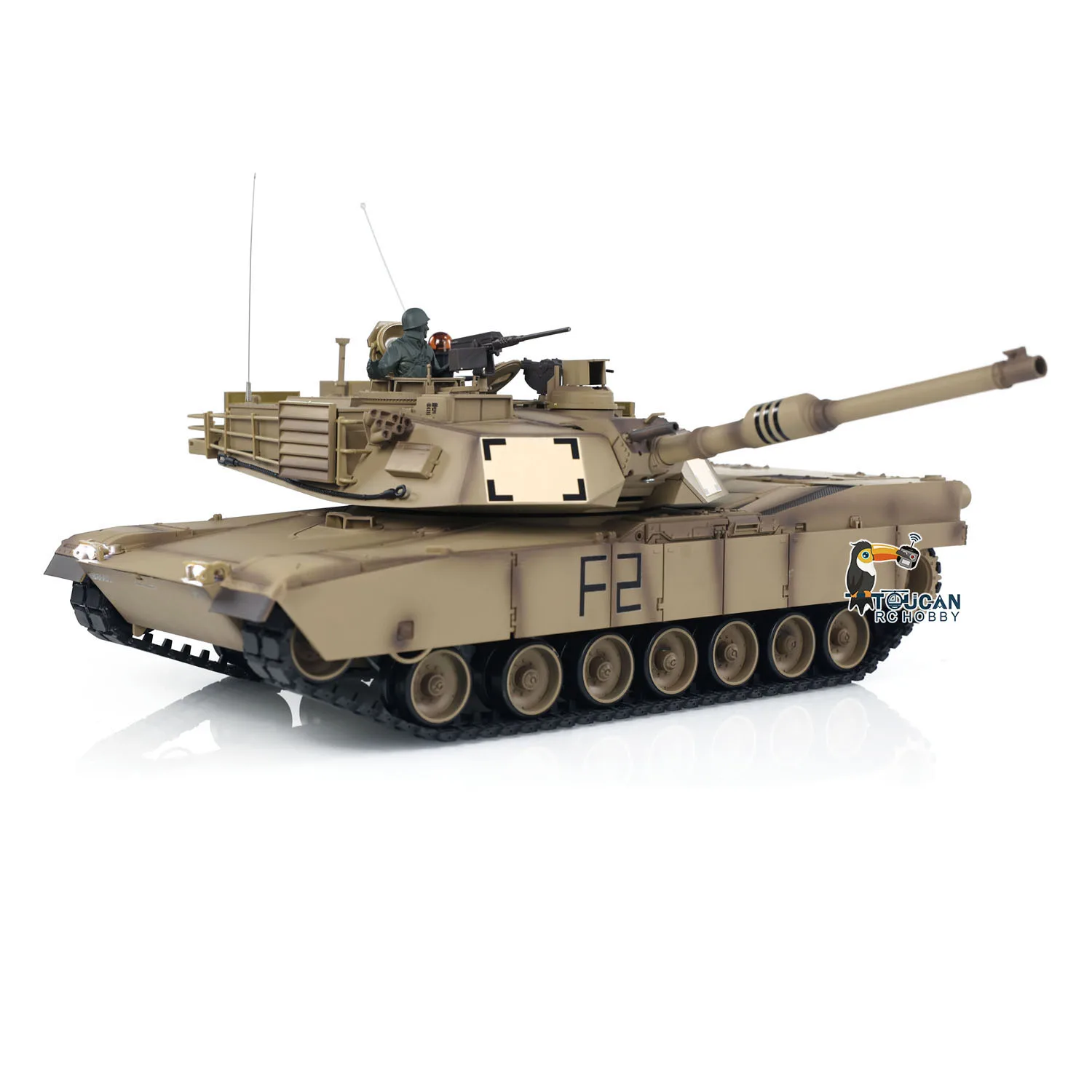Heng Long 1/16 7.0 Plastic M1A2 Abrams RC Tank 3918 Steel Gearbox Barrel Recoil TH17792-SMT4 4