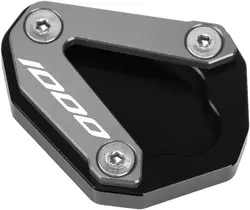 Motorcycle Kickstand Foot Enlarger Plate Accessory (Gray)