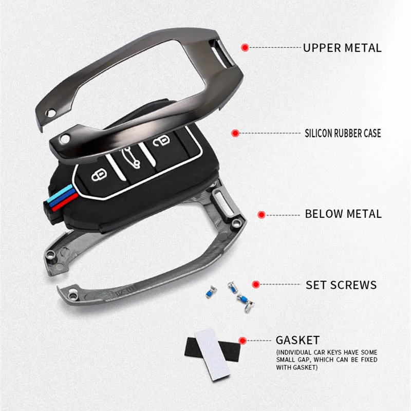 Copertura Della Cassa Chiave dell'automobile Per Peugeot 207 3008 208 308 2008 307 508 5008 407 301 206 Citroen c1 c2 c3 c4 grand picasso c5 ds 3 5 Auto - S63fe43c73d754f0e93bf8f5d5ed7bf72I