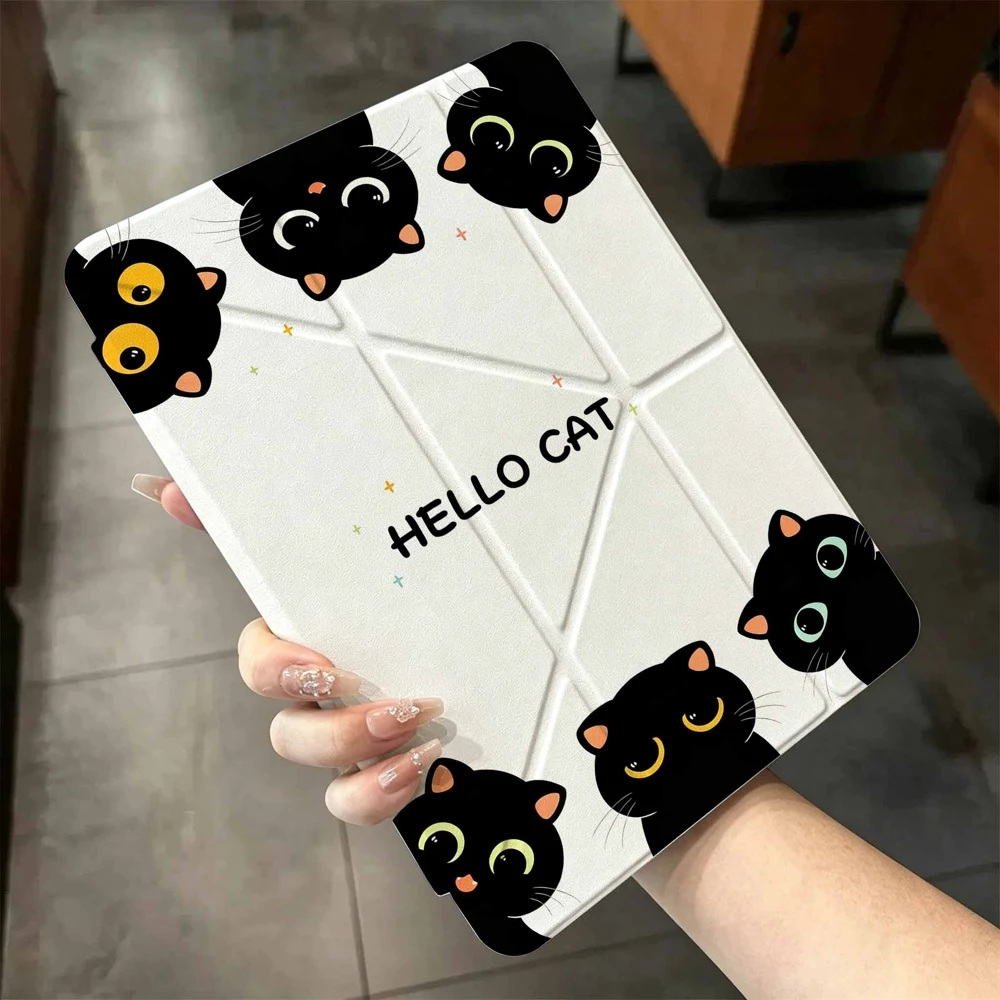 Hot Sale Hello Cats Protective Tablet Case with Pen Slot