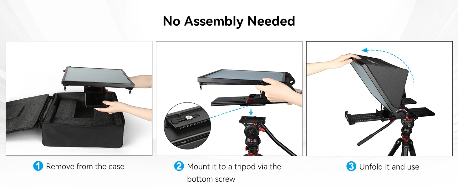 Desview P13 P15 P17 Teleprompter Aluminum Alloy Liftable Professional Prompter f