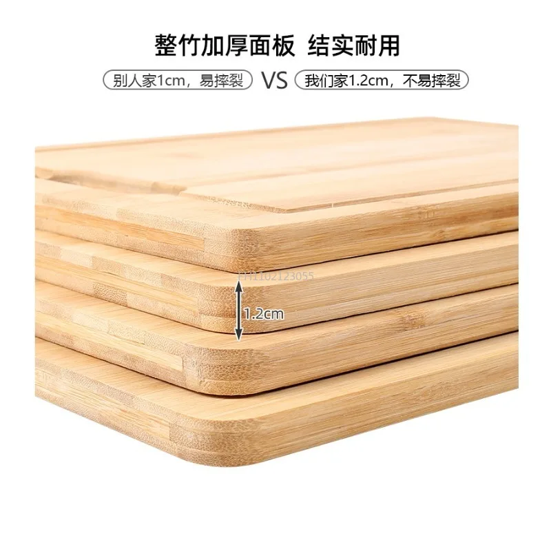 1Pcs Bamboo Wooden Cutting Boards Chopping Blocks Cheese Cutting Board Butcher Block Meat Cutting Board For Kitchen Tools