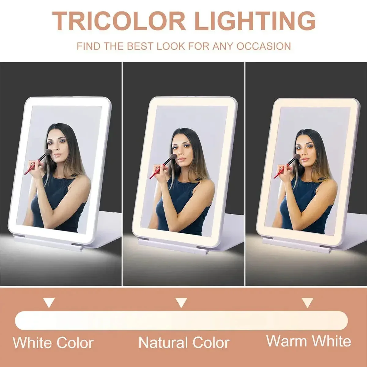 Portable Folding LED Makeup Mirror 3
