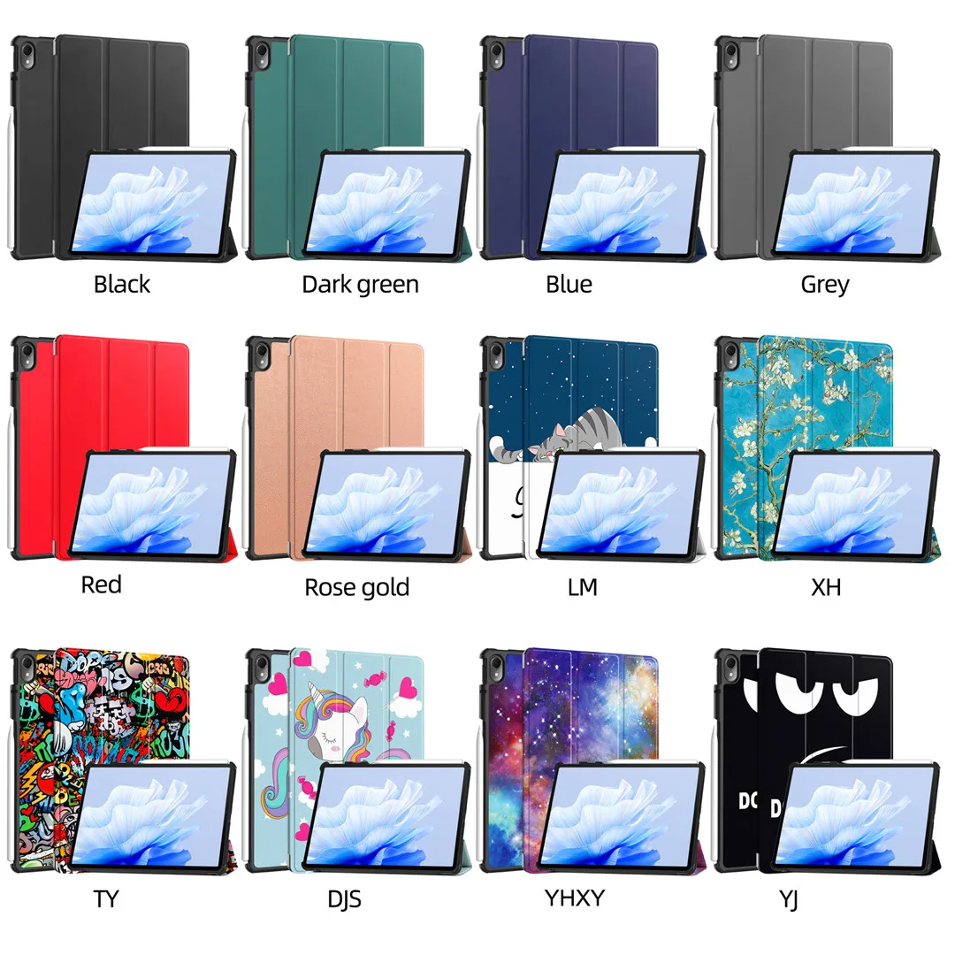 Huawei MatePad Air 11.5" 2023 tablet tok, háromrészes állvány, táblagép tok, Matepad Air DBY2-AL00 W00 11.5 hüvelykes tablet tok, Funda_voghion.com