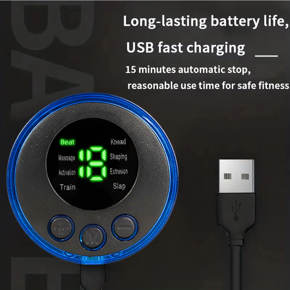 Waist Massager Portable USB Charging Shaper Electric Arm Hip Leg Trainer Weight Loss Shaping Belt Fitness Massager