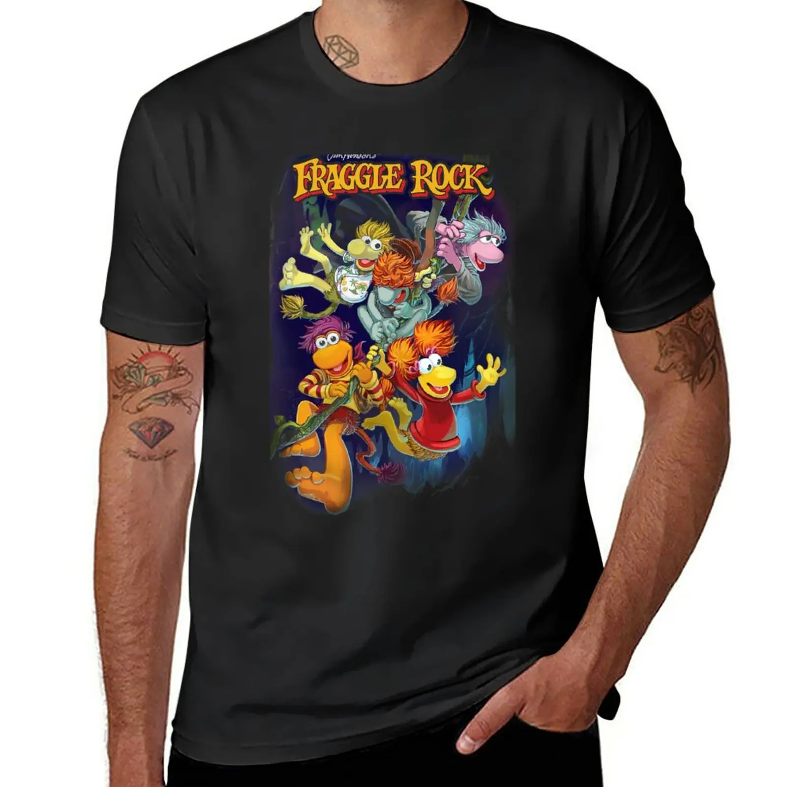

Fraggle Rock T-Shirt summer tops anime clothes mens plain t shirts