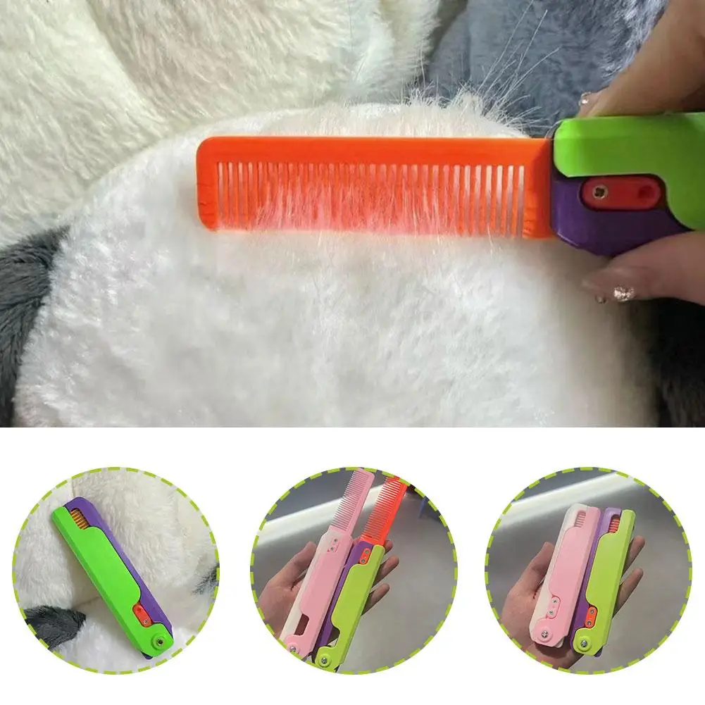 

3D Printing Gravity Jump Small Radish Comb Mini Model Student Prize Pendant Decompression Toy Gift For Girls Toy Comb X1D7