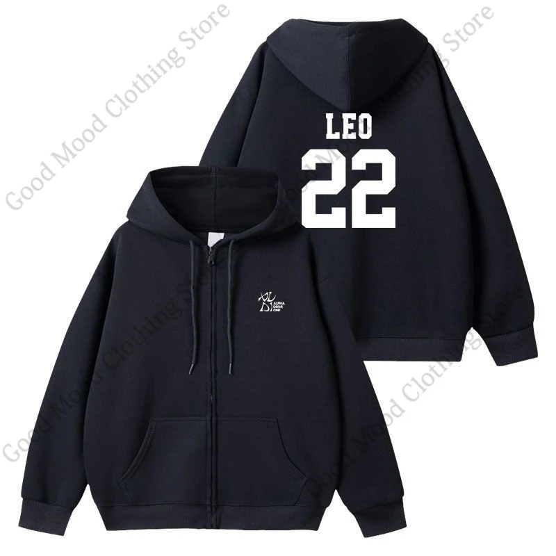 ALPHA DRIVE ONE Zipper Hoodies Kpop Fashion ALD1 Letter Print
