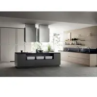 ตู้สไตล์ไม้ชุดทันสมัยพร้อมตู้ครัวเฟอร์นิเจอร์เกาะ 6