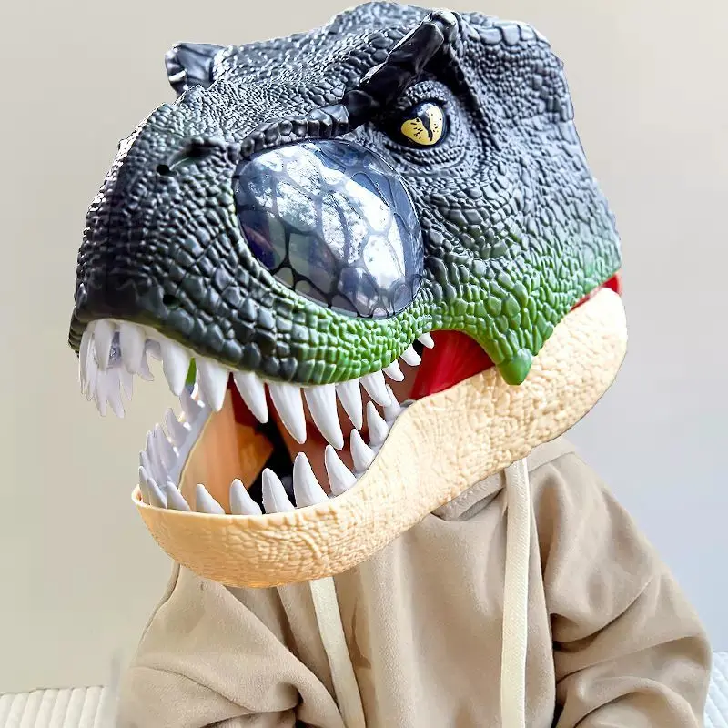 Luminous Tyrannosaurus Rex Mask Helmet for Children Jurassic