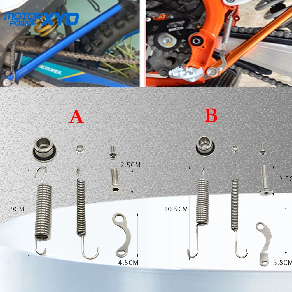 Durable Motorcycle Parking Side Stand Kickstand with Spring Kit