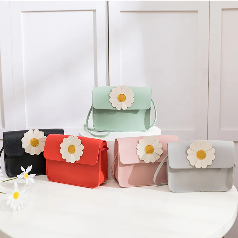 

New Women's Fashion Shoulder Bag Korean Style Flower Small Square Bag Young Lady Crossbody Bags for Women