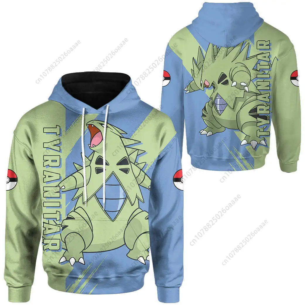 

Pokemon Evolve Tyranitar 3d Print Hoodie Men Women Casual Sweatshirt PKM Zipper Hoodie Fashion Streetwear Kids Pullover Hoodie