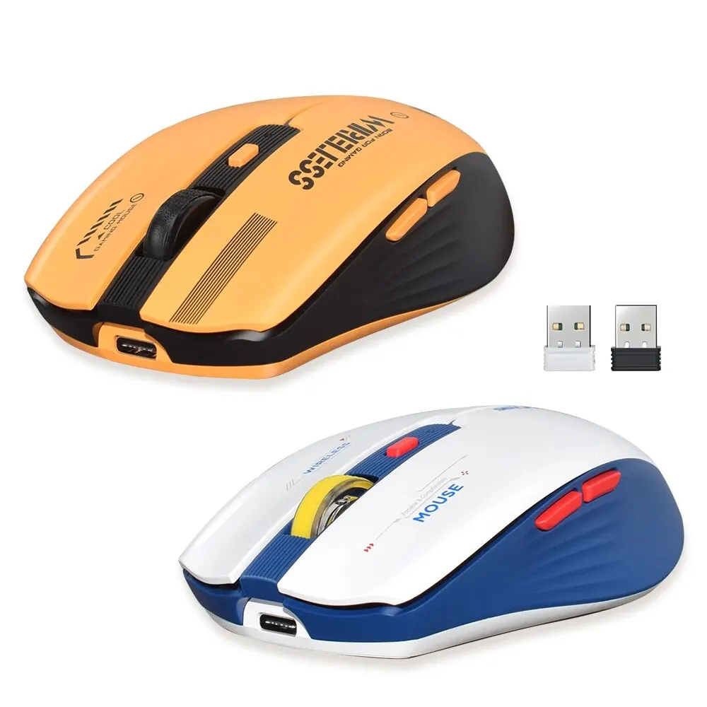 Wireless 2.4G LED Backlit Mouse For Laptop Notebook Computer PC Rechargeable Ergonomic Slim Silent