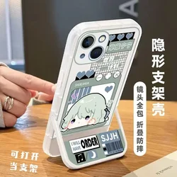 Anime - Inspired Protective Phone Case Featuring Project Sekai Characters Asahina Mafuyu & Yoisaki Kanade - iPhone 14 Pro - 1 (01)