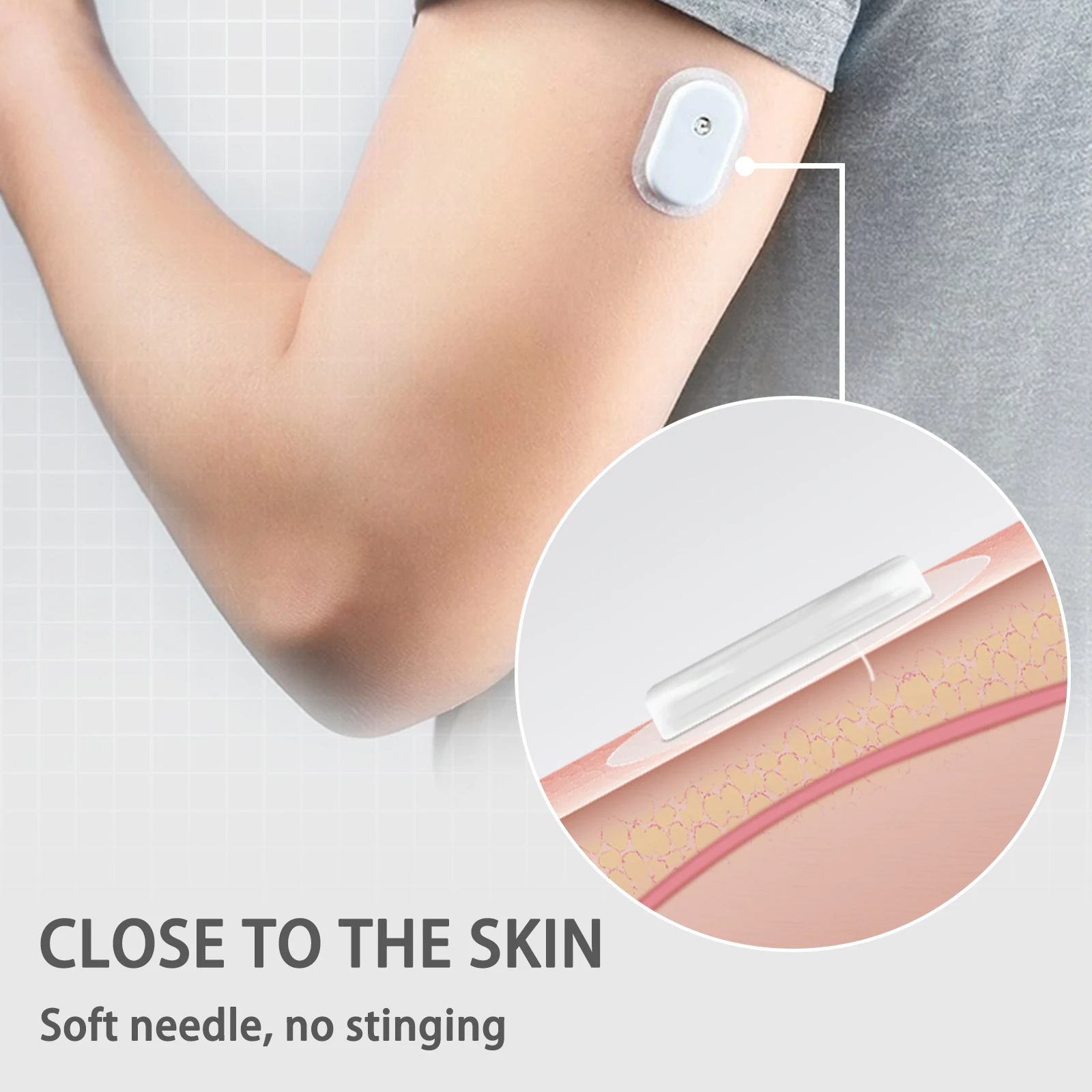 Medidor dinámico de glucosa en sangre Sibionics, monitoreo de