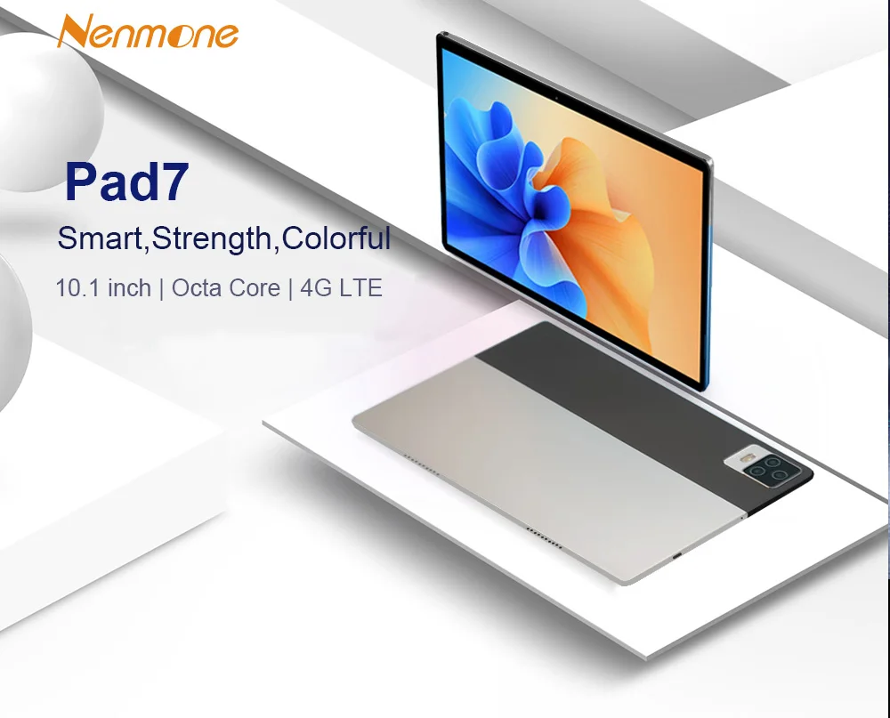 most popular apple ipad Nenmone Pad7 Android Tablet 10.1 Inch Octa Core Cheap 4G LTE Tablet GPS 4GB RAM 64GB ROM Children Tablet 10 8MP Camera Type-C latest samsung tablet