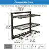 3 Layer/ 2 Layer Wall Mounted Sorting Rack Household Electric Tool Storage Rack For Power Tool Easy Access Display Tool Rack 4