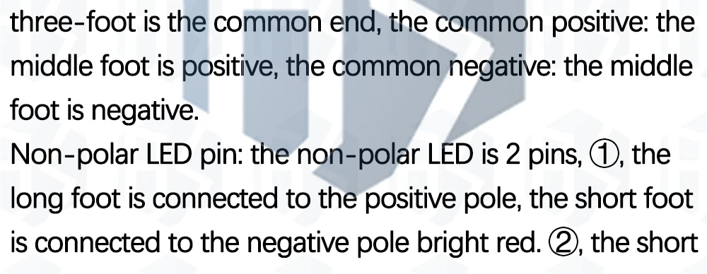 10 Stück 5 mm RGB-LEDs mit gemeinsamer Kathode / gemeinsamer Anode, dreifarbige Leuchtdioden, F5 RGB, diffus / transparent, hohe Leuchtkraft. – Detail 6