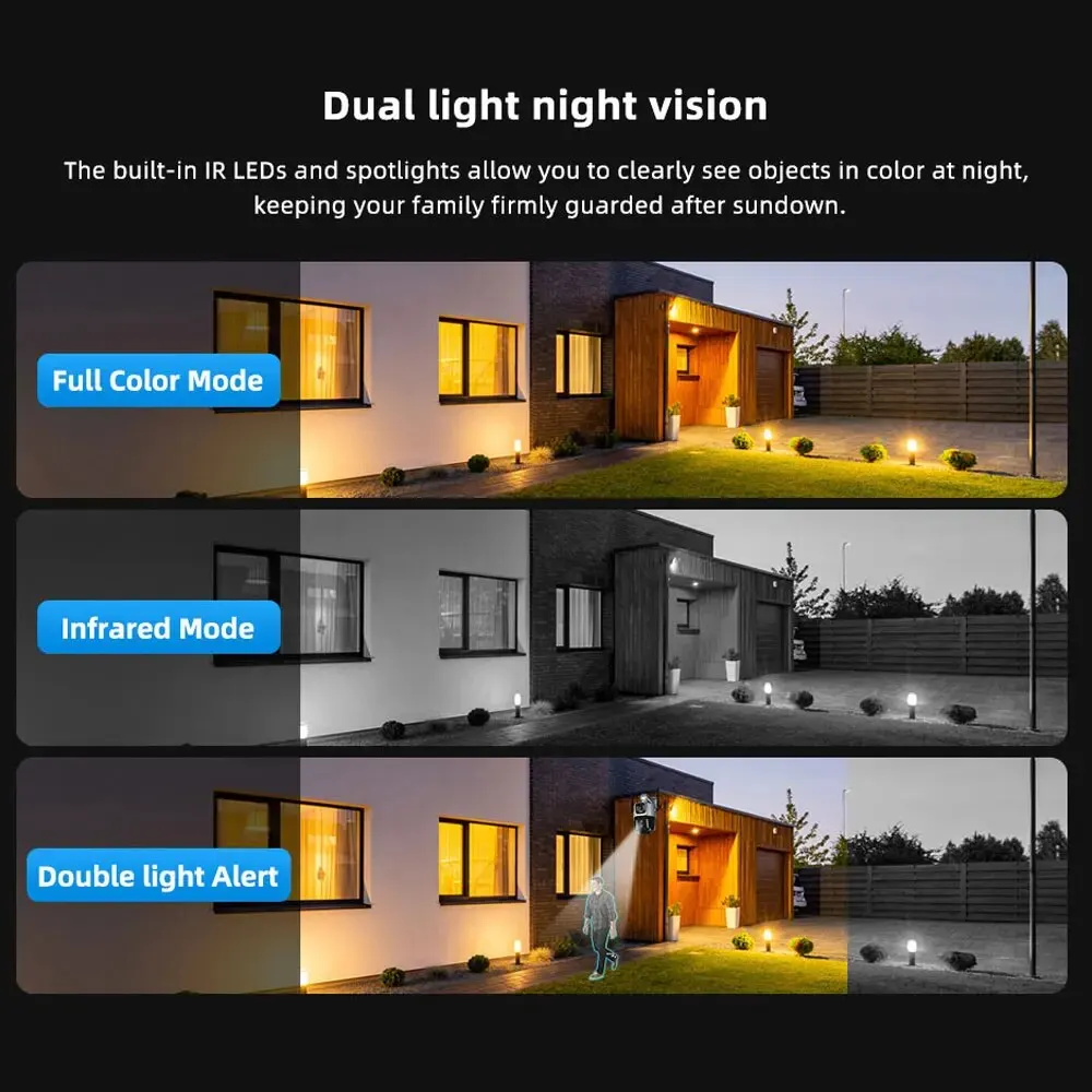 Dual Lens 4G IP Camera WiFi 8MP 4K Surveillance Cameras Wireless Outdoor Smart Home Night Vision V380 Digital Zoom CCTV Camara 4