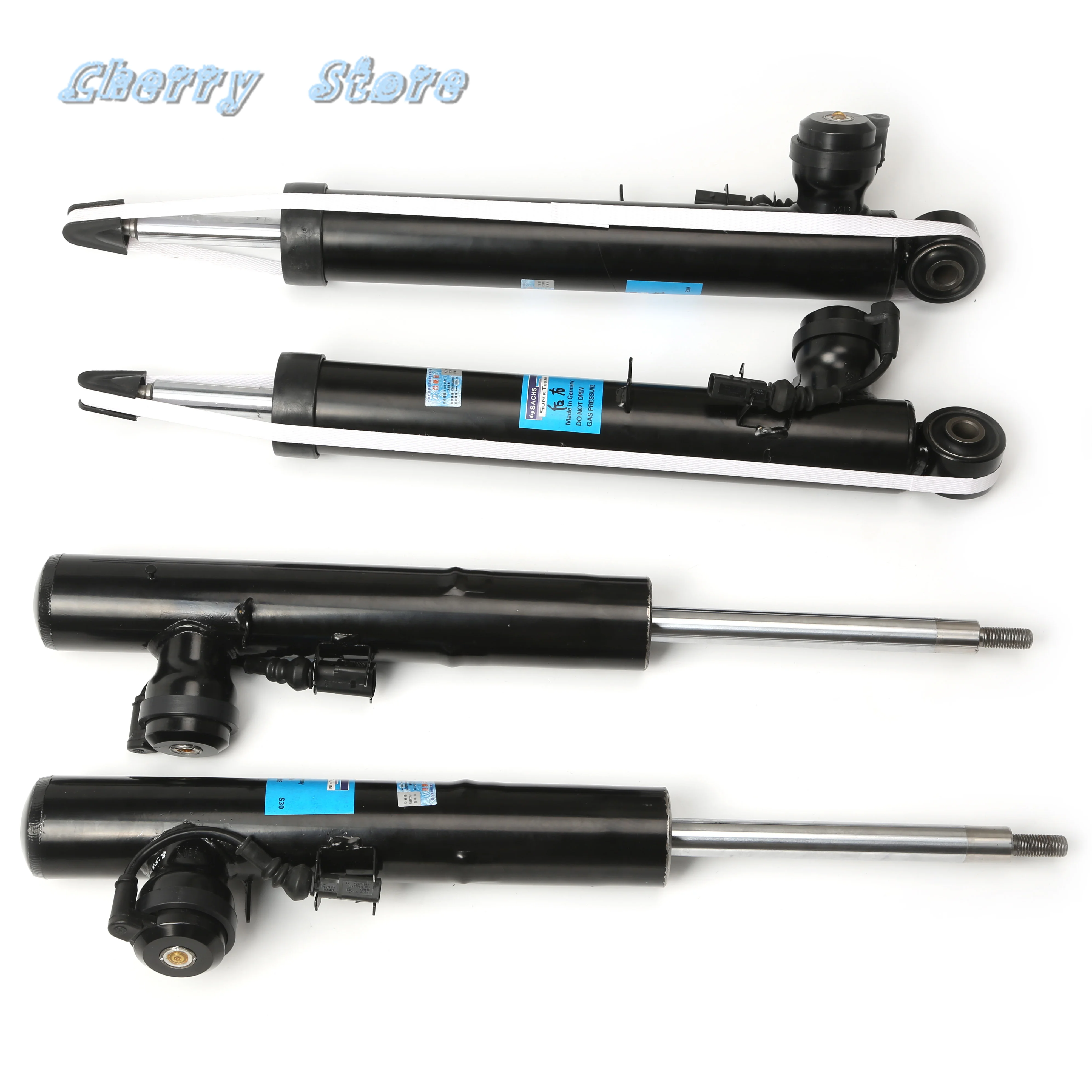 새로운 4Pcs Audi Q5 Sportback 8R0513026J 8R0413030J 125SK8401N 용 좌우 전방 및 후방 차축 충격 흡수 장치 키트 2 핀