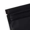 50pcs Clear Window Matte Black Plastic Zip Lock Package Bags Snack Candy Food Storage Smell Proof Aluminum Foil Flat Pouches Bag 6