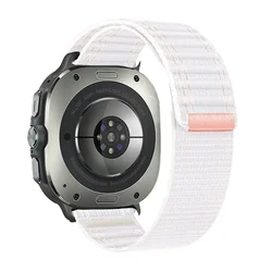 Nylon Sports Strap Adjustable Loop Bracelet Wristband for Watch Ultra 47mm (Pink)