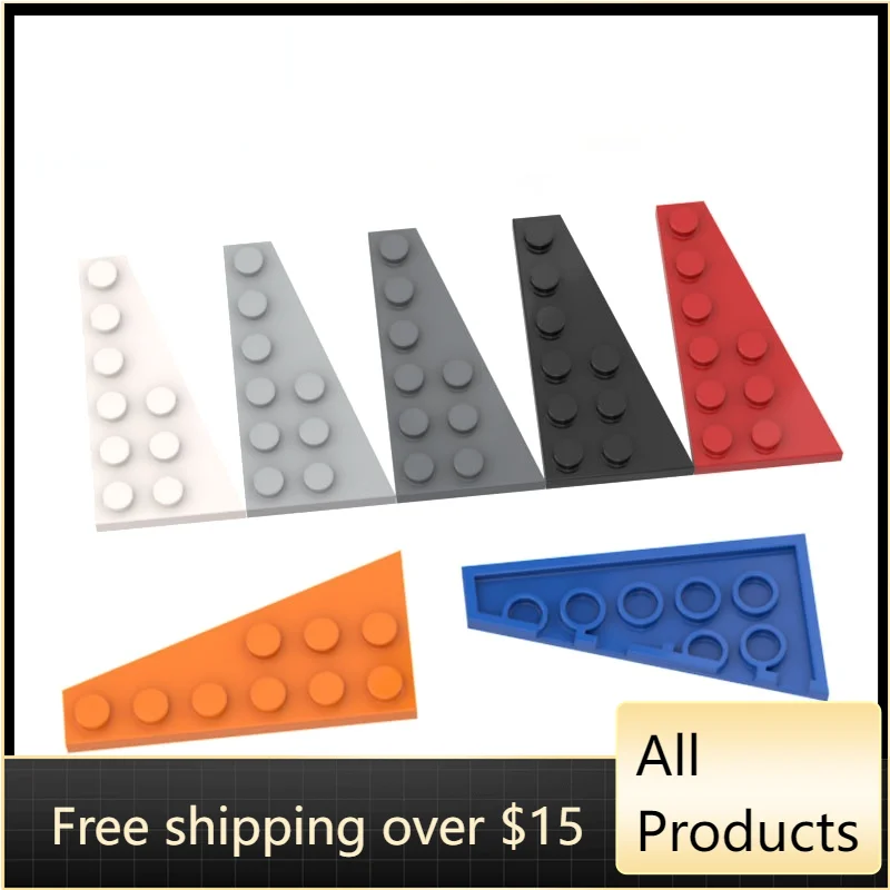 

10PCS High-Tech Assemble Particle 54383 3x6 Wedge Board (Right) Building Blocks Kit Replaceable Part Toys For Children Gifts