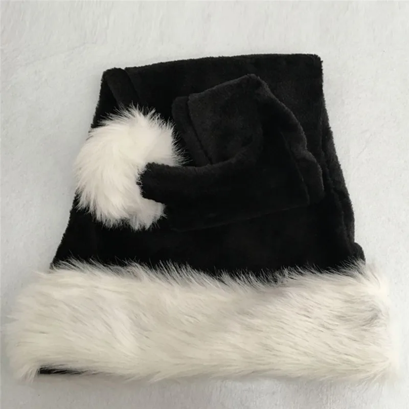Plush Christmas Hat Unisex Xmas Hat Adults Kids Comfortable Santa Claus Cosplay Supplies Christmas Party Decor Gift